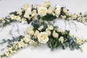 White & Sage Floral Swag