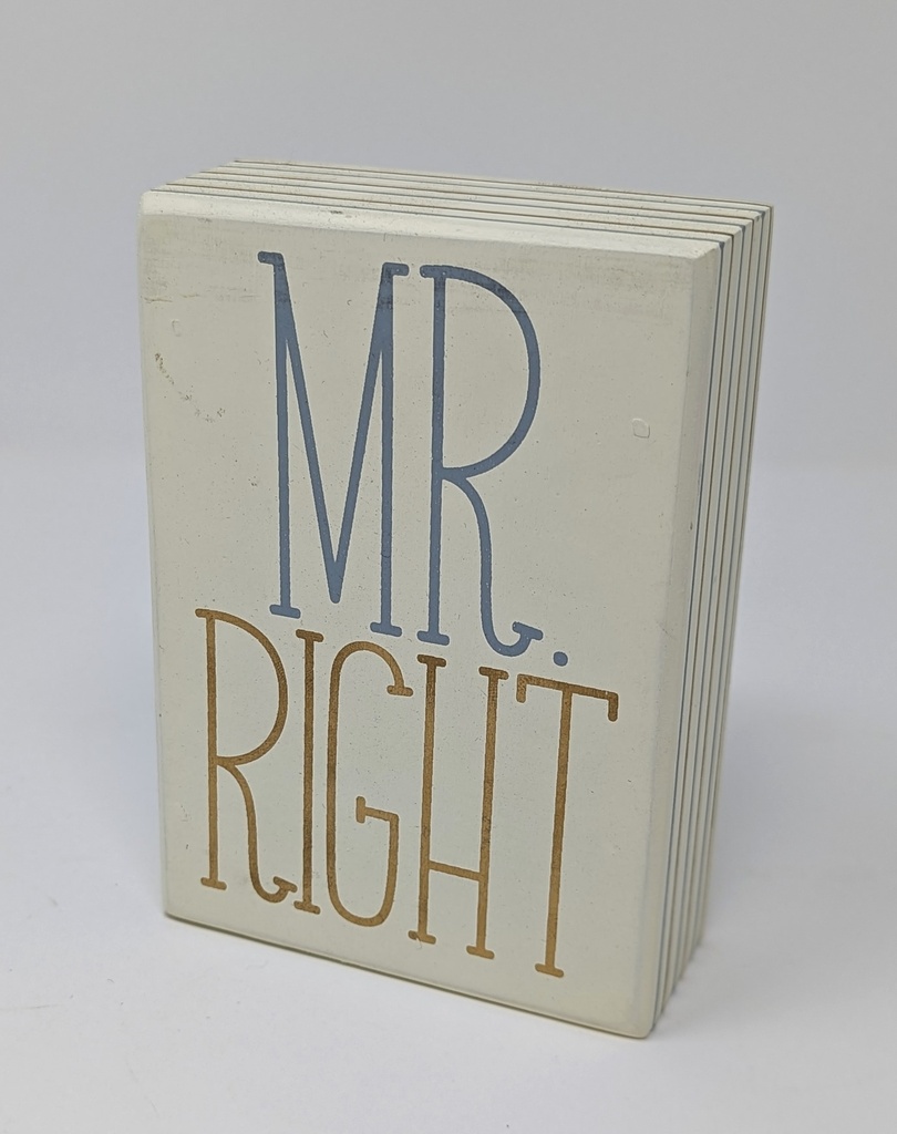 Sign: Mr Right #8