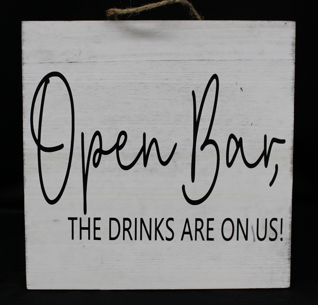 Sign: Open Bar #23