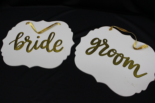 Sign: Bride/Groom #17