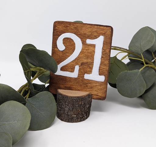 [TABLDECOR-WOOD-TBLNUMB] Wooden Table Numbers