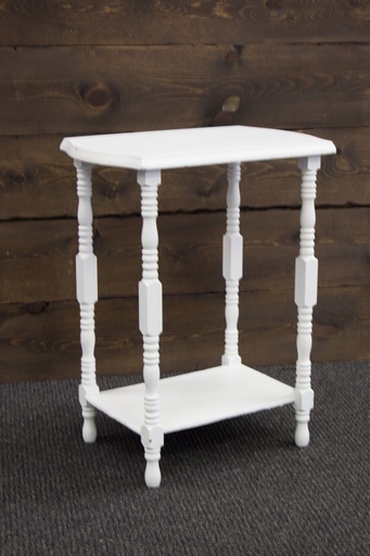 Table Small White Spindle leg 